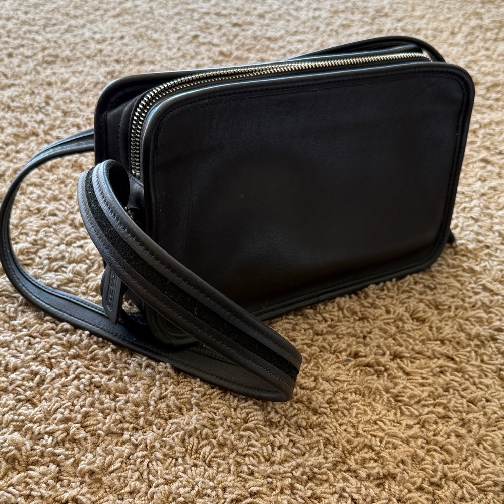 Black Leather coach purse